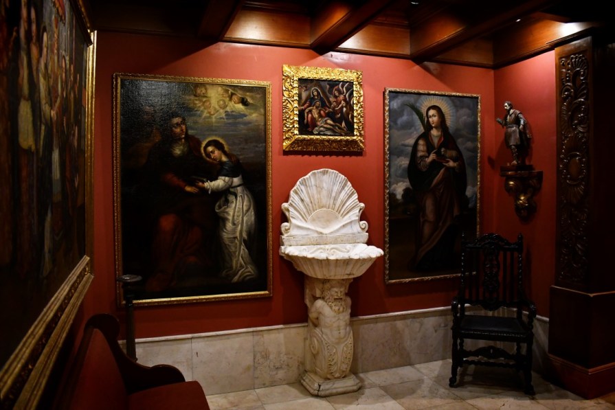 Spanish Colonial art gallery room