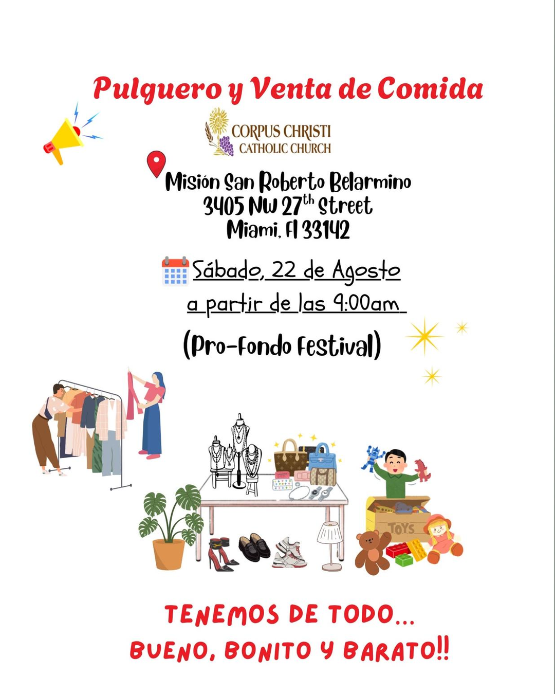 Pulguero y Venta de Comida