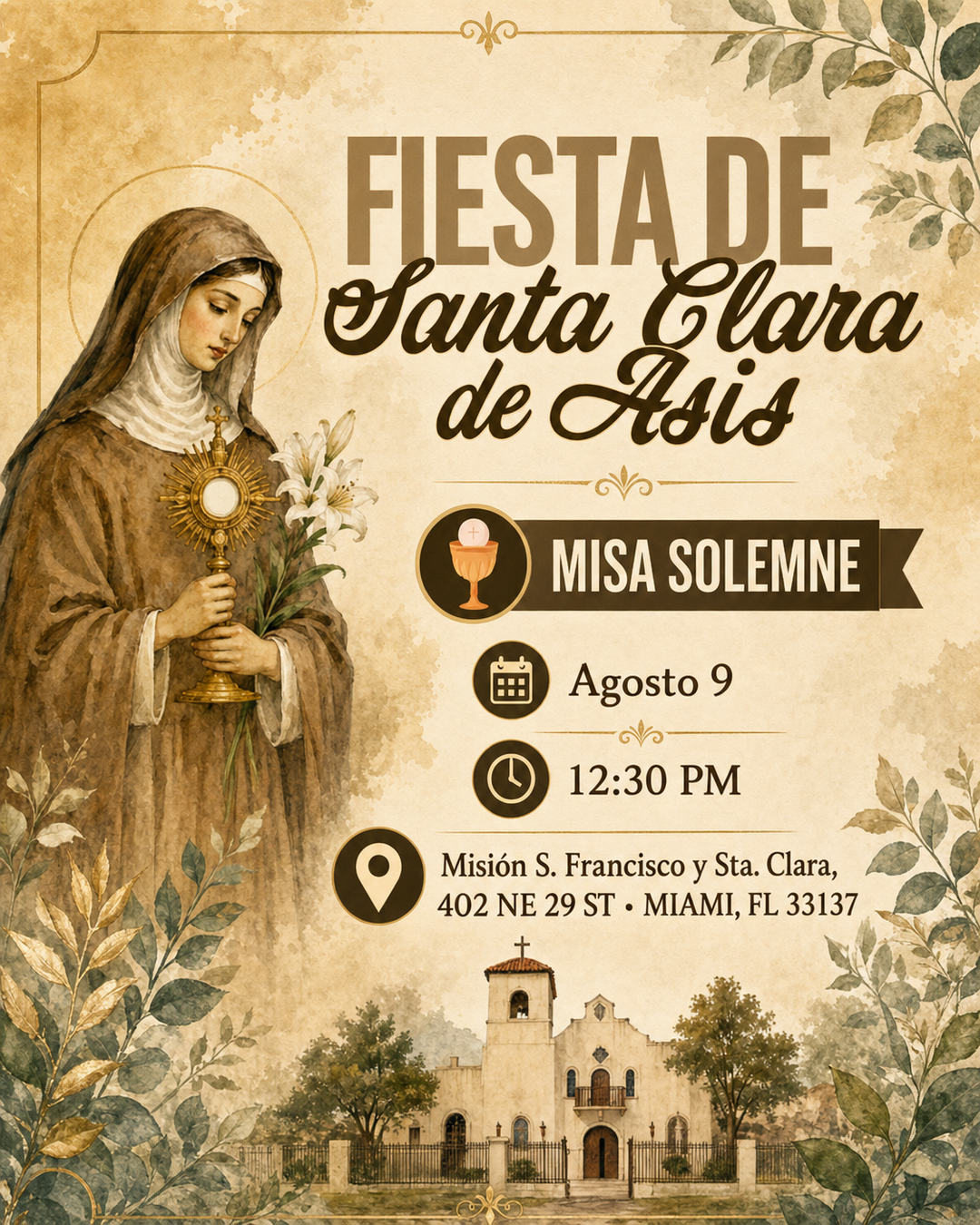Fiesta de Santa Clara de Asis                                                                                                                                                                                                                                                                               